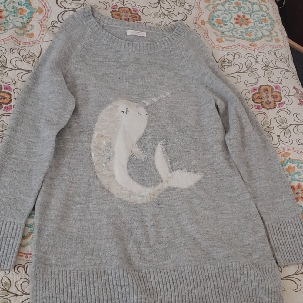 LC Lauren Conrad Narwhal Sweater M